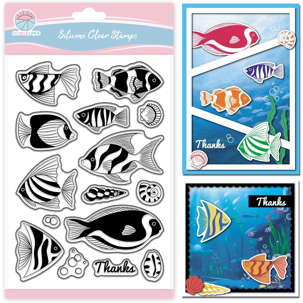 Летний океан, рыба-клоун, проз – обзор и цена Clear Silicone Stamps For Card Making
