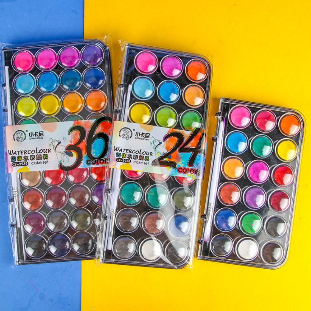 12/18/24/36 цветов, набор одно – обзор и цена Watercolor Paint Set Solid Pigment