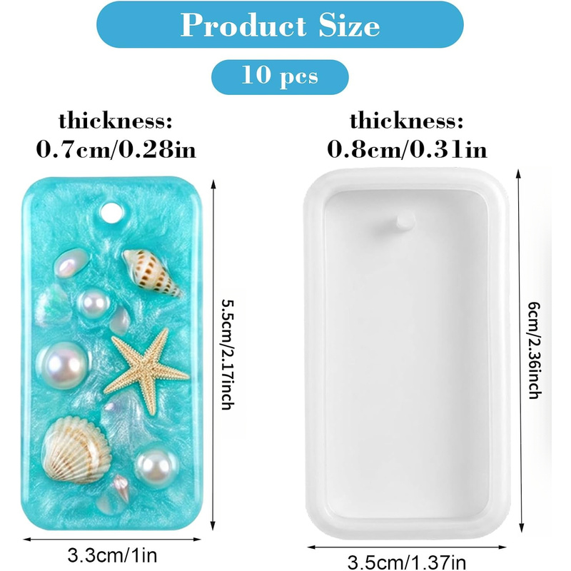 10 форм для литья бижутерии из – обзор и цена Silicone Epoxy Resin Molds Set