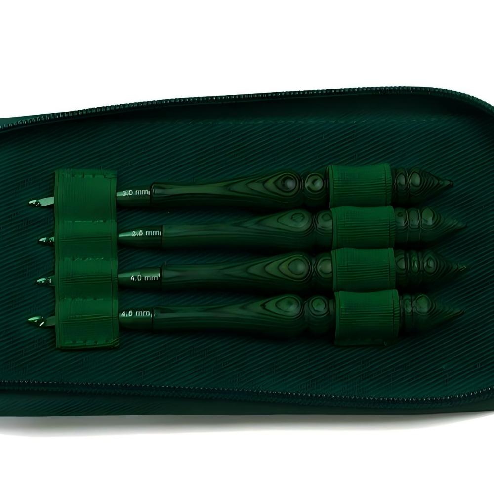 Набор крючков для вязания, зел – обзор и цена Wooden Crochet Hooks Ergonomic Handle