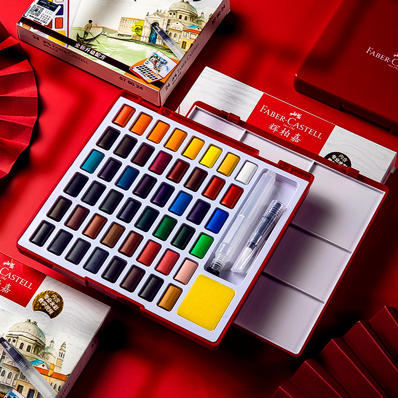 24/36/48 цветов, набор однотон – обзор и цена Watercolor Paint Set Solid Pigment