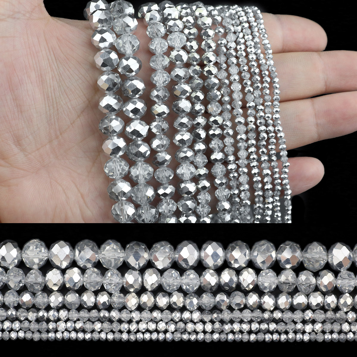 Полусеребряные Прозрачные плос – обзор и цена Glass Seed Beads 2Mm Jewelry Making